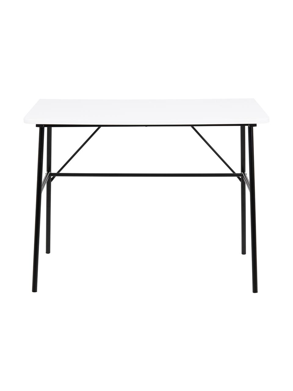 Schreibtisch Pascal, Tischplatte: Mitteldichte Holzfaserpla, Gestell: Metall, pulverbeschichtet, Weiß, B 100 x T 55 cm