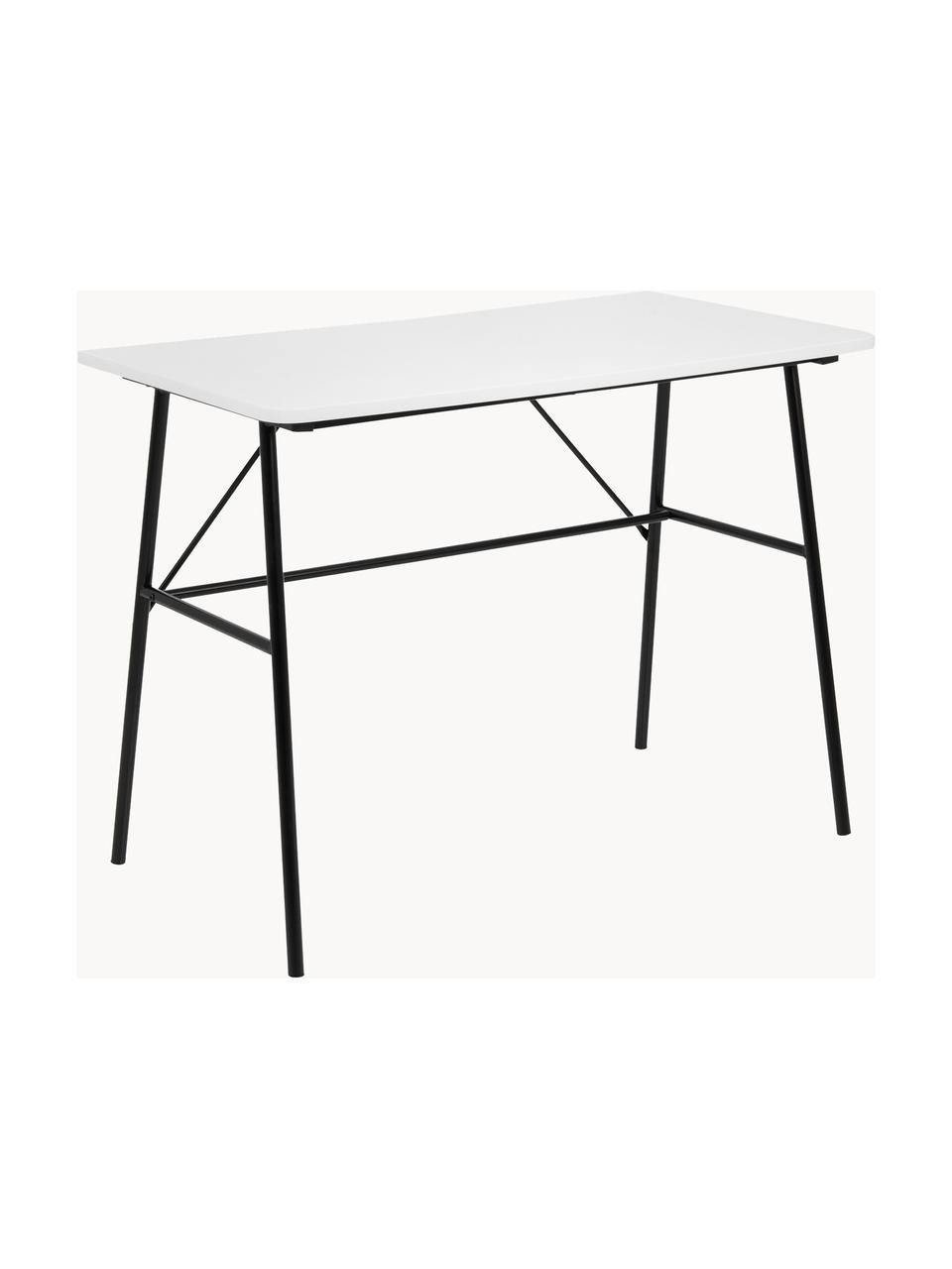 Bureau Pascal, Blanc, larg. 100 x long. 75 cm