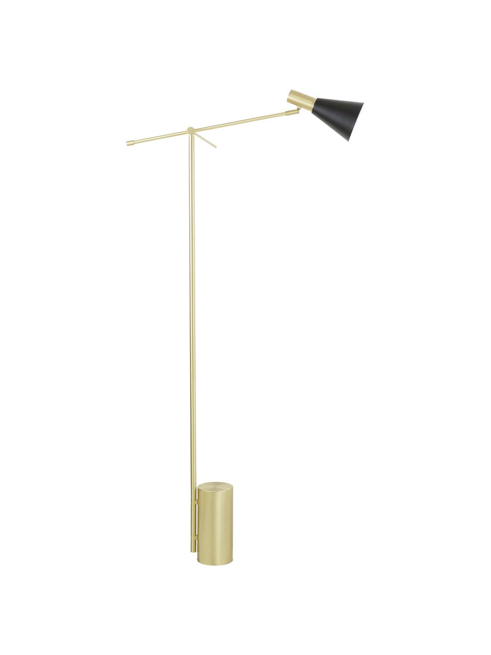 Lámpara de pie Sia, Cable: cubierto en tela, Negro, Ø 14 x Al 162 cm