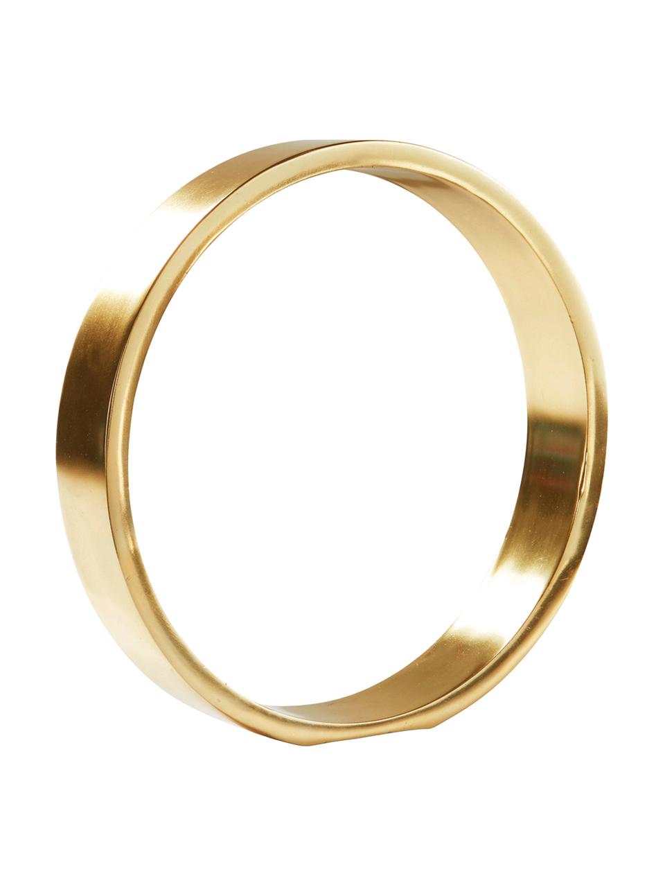 Deko-Objekt Ring, Metall, beschichtet, Goldfarben, Ø 25 x H 25 cm