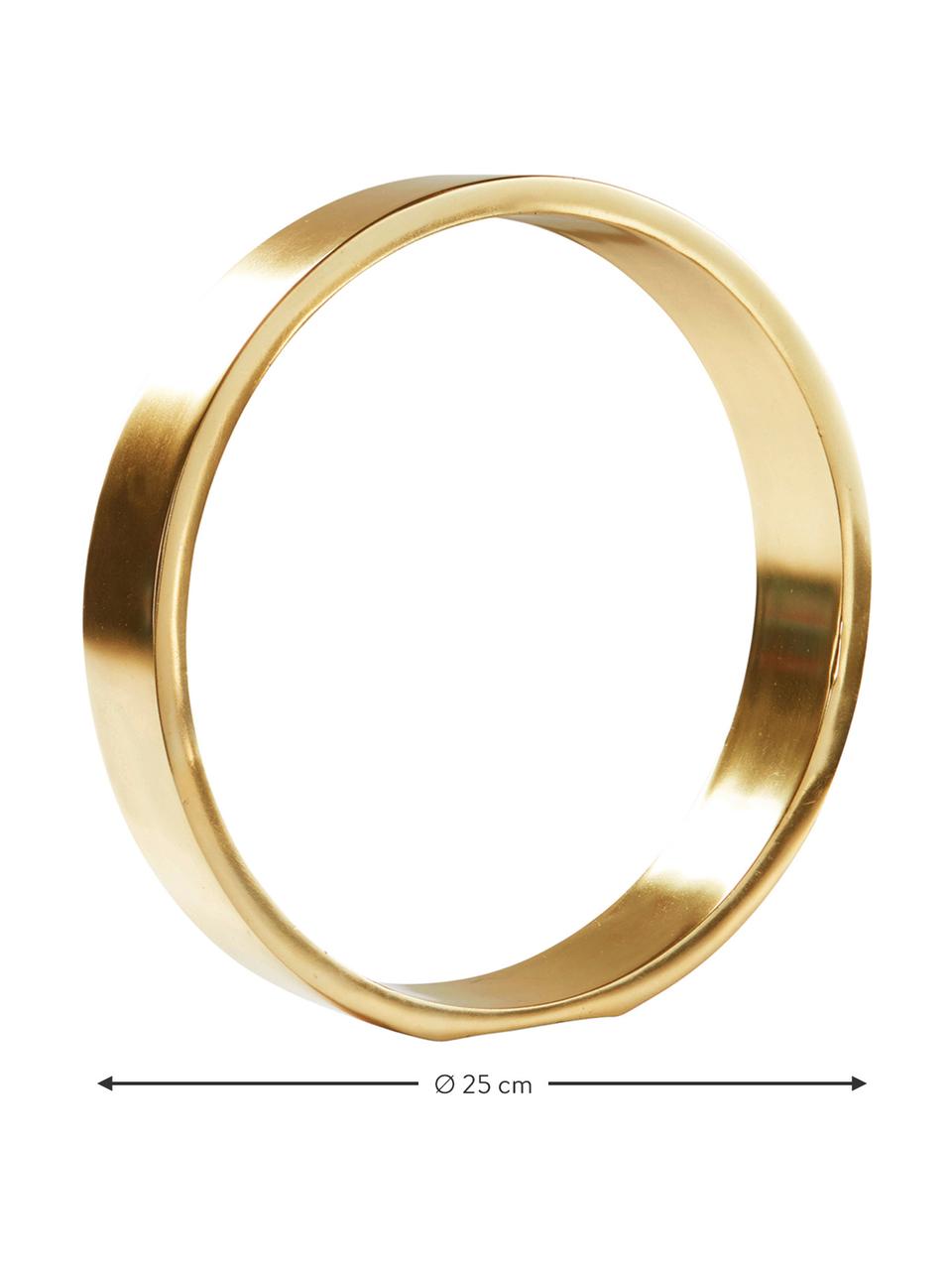 Oggetto decorativo Ring, Metallo rivestito, Dorato, Ø 25 x Alt. 25 cm