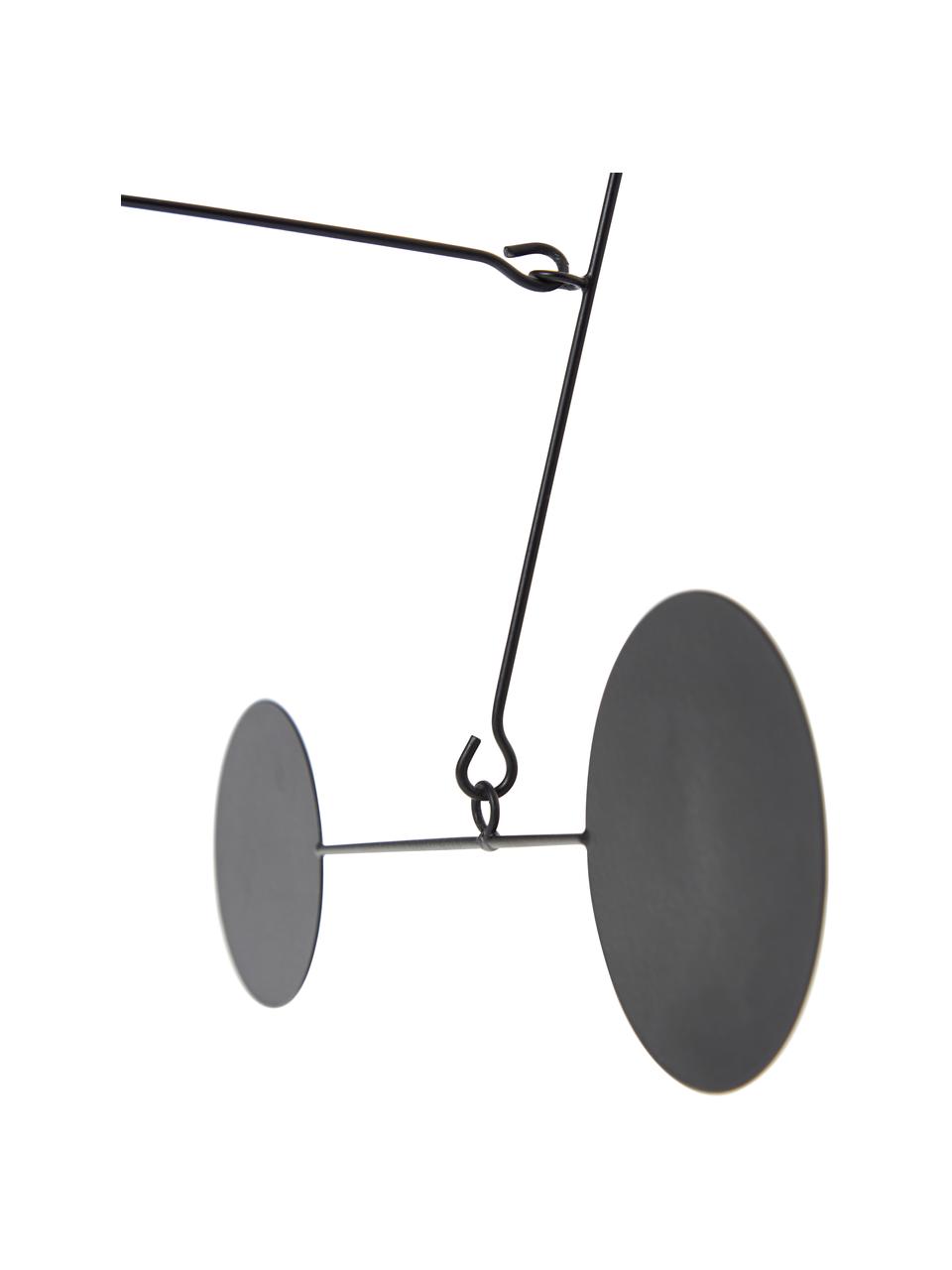 Decoratief object Novalie, Metaal, marmer, Zwart, B 48 x H 48 cm