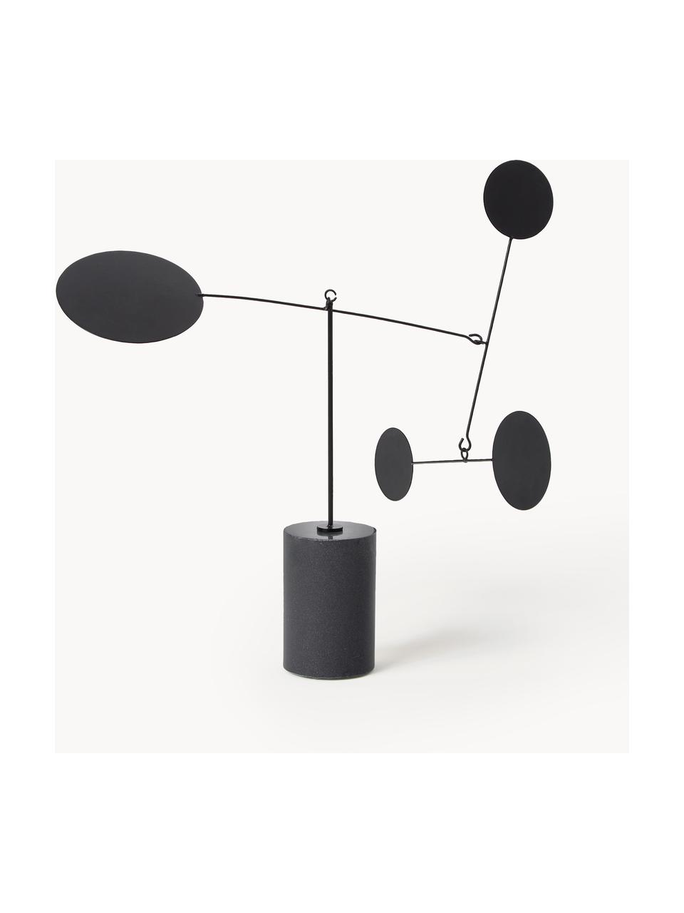 Pieza decorativa Novalie, Espejo: cristal, Negro, An 48 x Al 48 cm