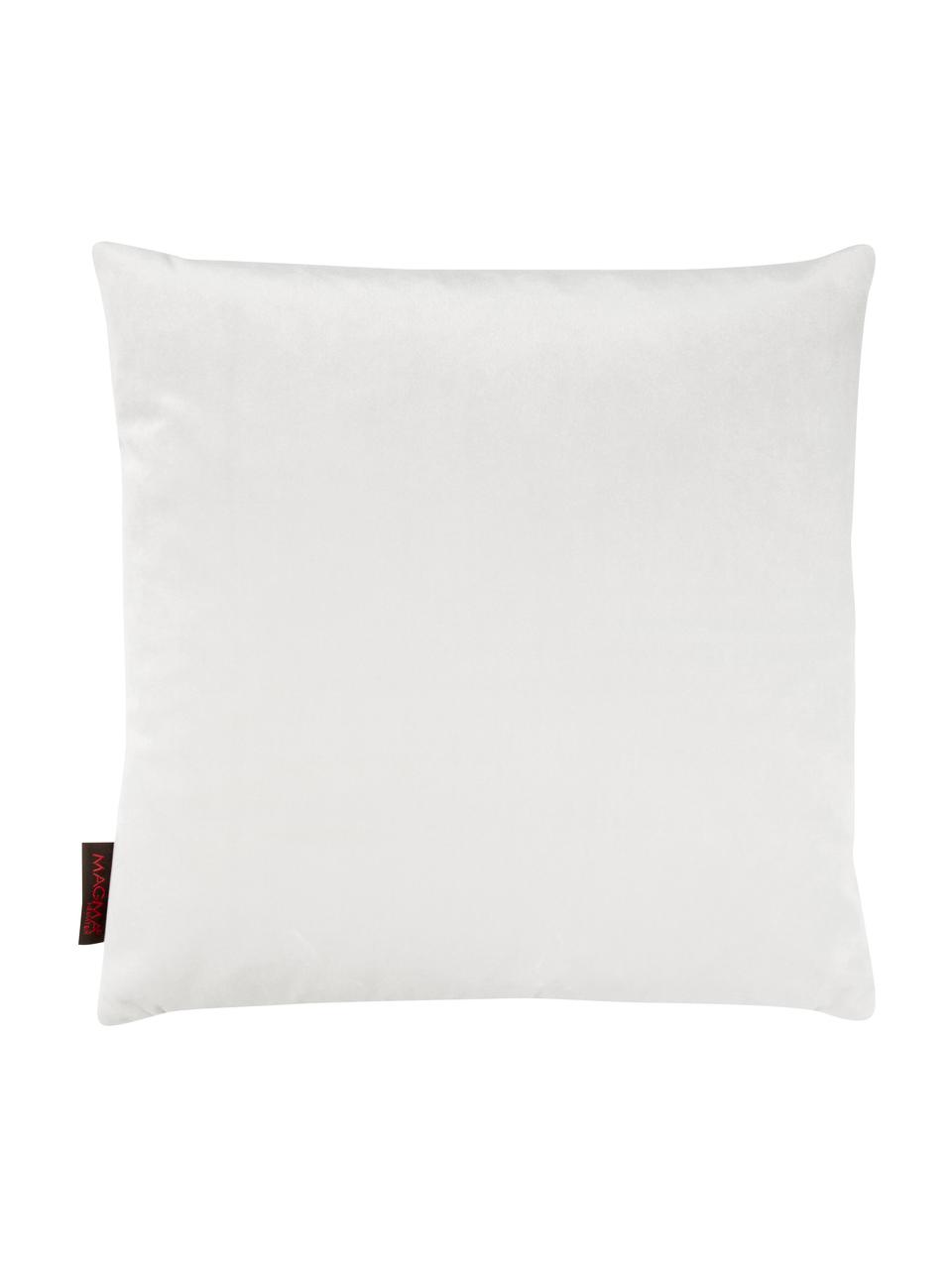 Housse de coussin décoratif Jasmin, Jaune, blanc