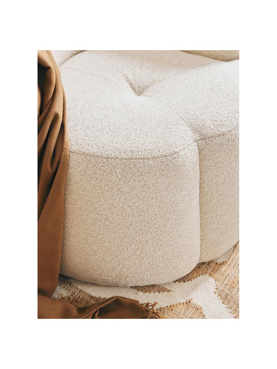 Bouclé křeslo Fleur, Krémově bílá, Š 105 cm, H 95 cm