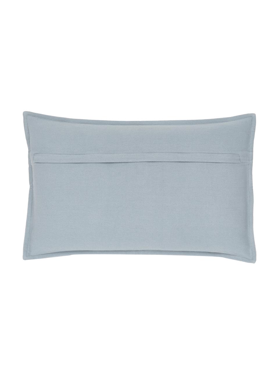 Housse de coussin en coton bleu ciel Mads, 100 % coton, Bleu ciel, larg. 30 x long. 50 cm