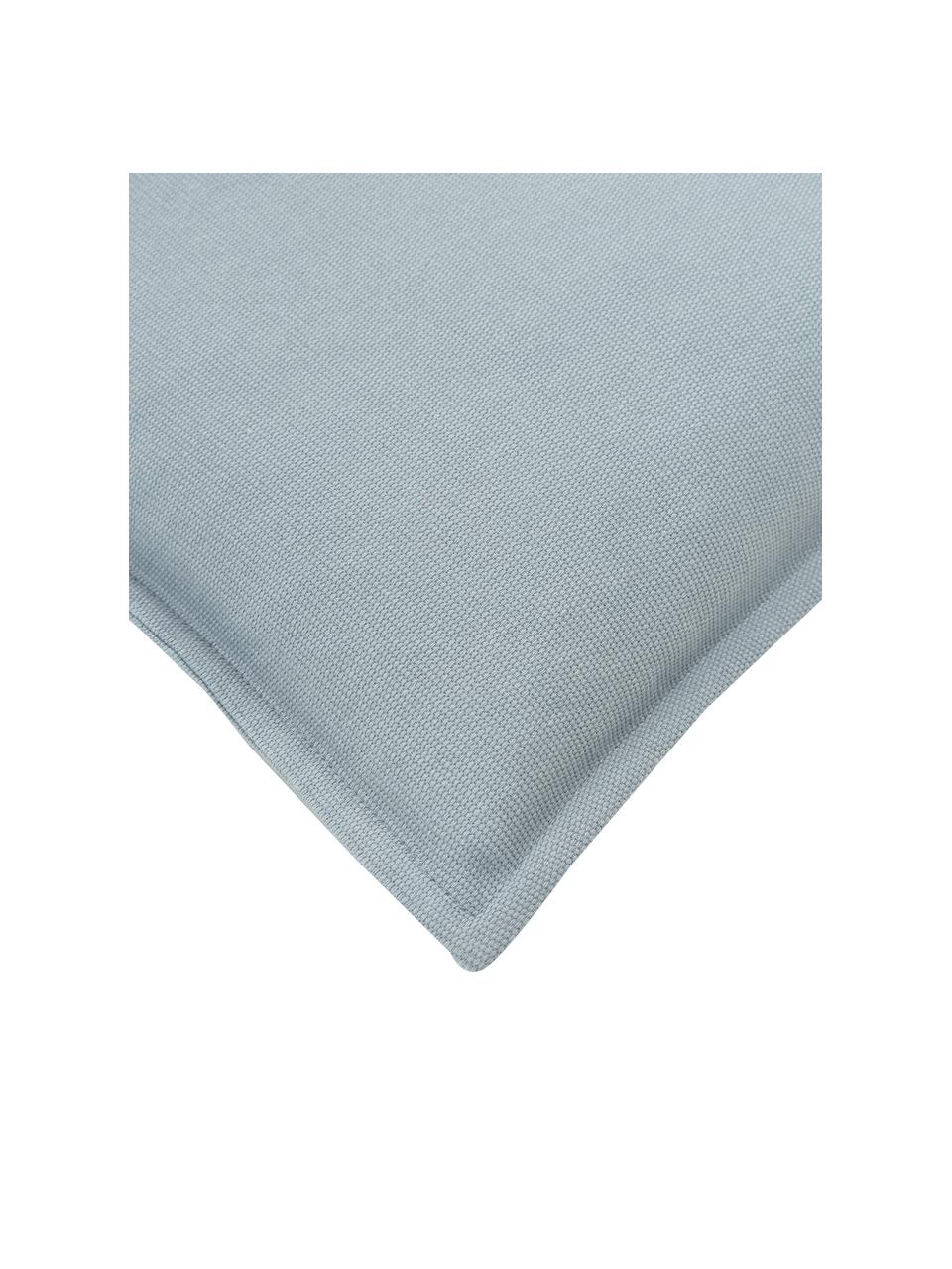 Funda de cojín de algodón Mads, 100% algodón, Azul, An 30 x L 50 cm