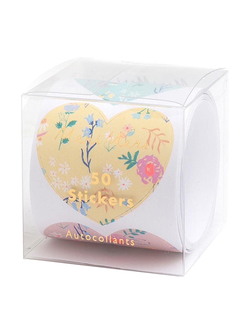 Set di Adesivi Wildflower, Carta, Multicolore, Larg. 7 x Alt. 7 cm