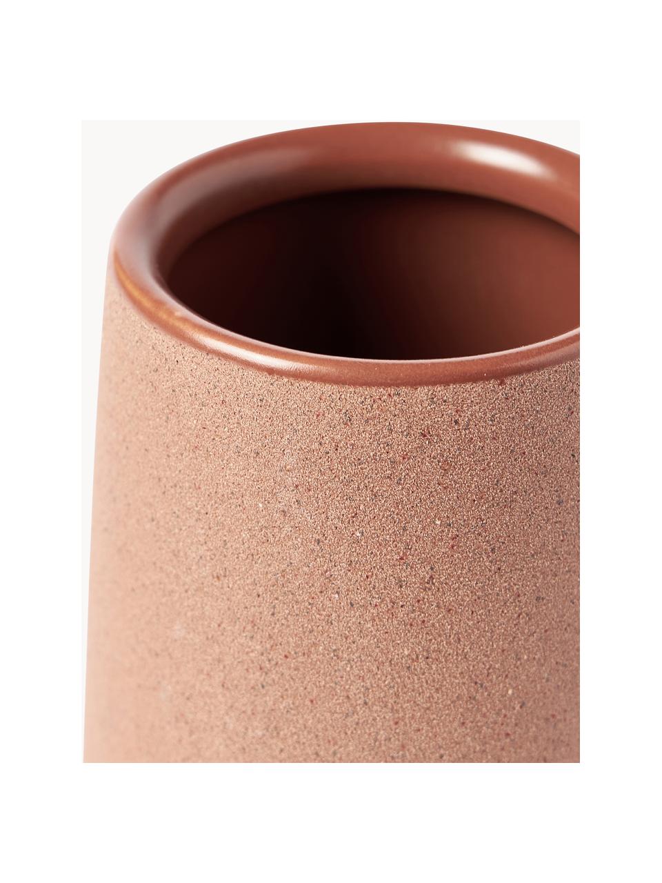 Set de accesorios de baño Leibi, 2 uds., Cerámica de gres, Terracota, Set de diferentes tamaños