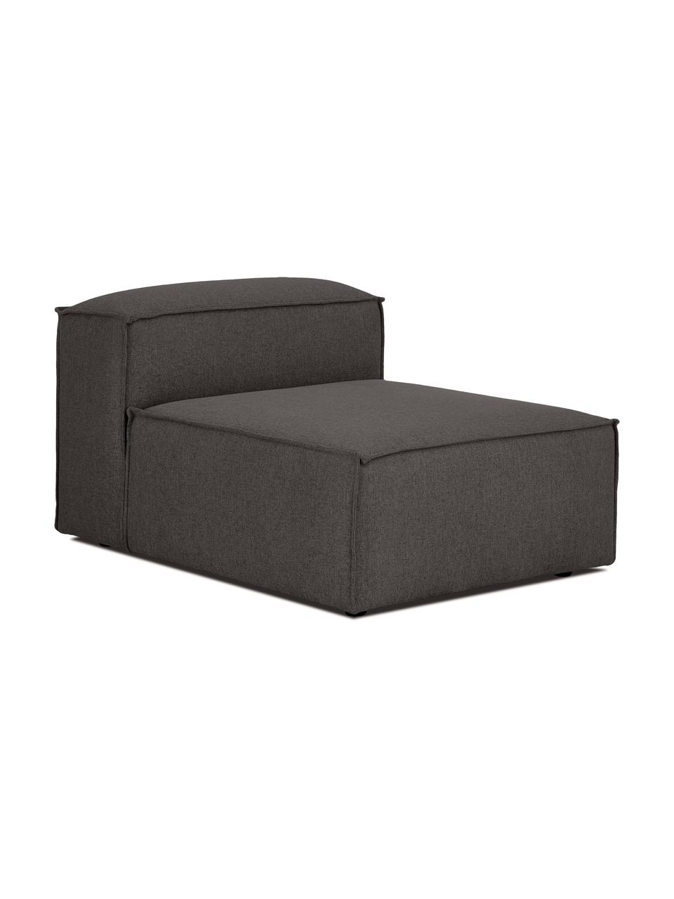 Mittelmodul Lennon, Bezug: 100% Polyester Der strapa, Gestell: Massives Kiefernholz, FSC, Füße: Kunststoff, Webstoff Anthrazit, B 89 x T 119 cm