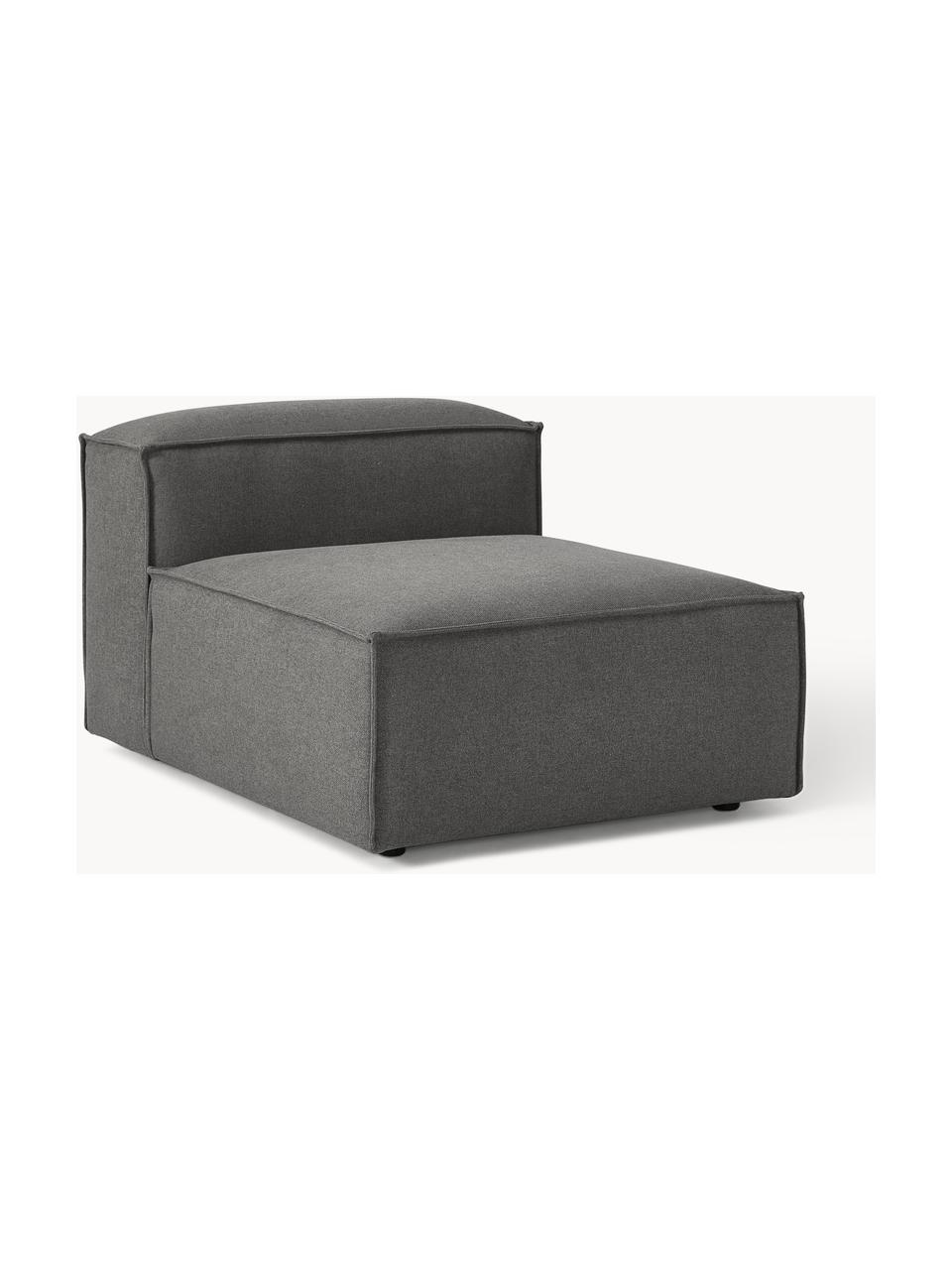 Módulo central sofá Lennon, Tapizado: 100% poliéster Alta resis, Estructura: madera contrachapada de p, Patas: plástico Este producto es, Tejido gris antracita, An 89 x F 119 cm