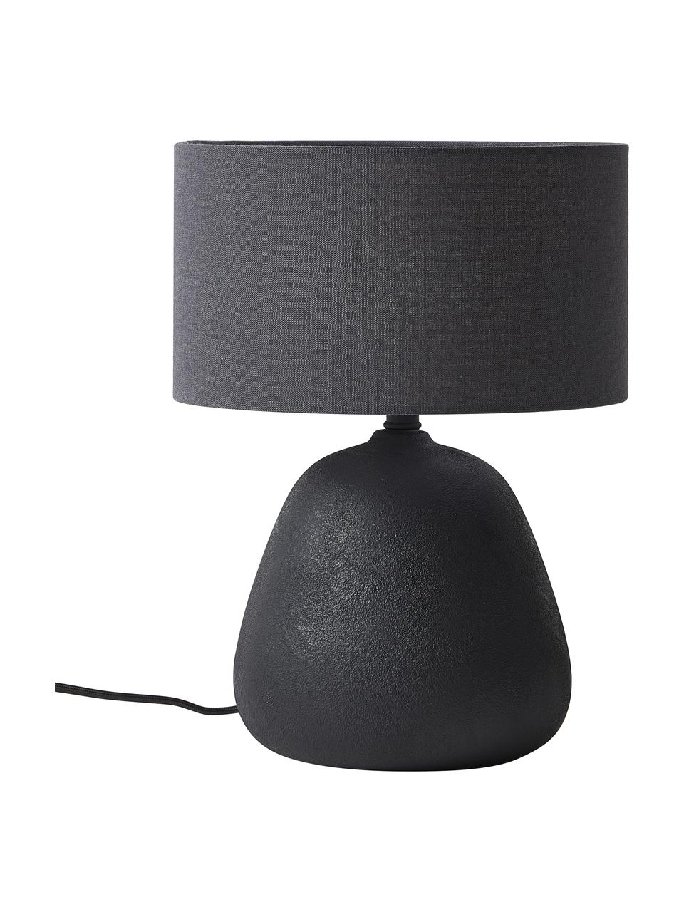 Keramická stolní lampa Eileen, Matná černá, Ø 26 cm x V 35 cm