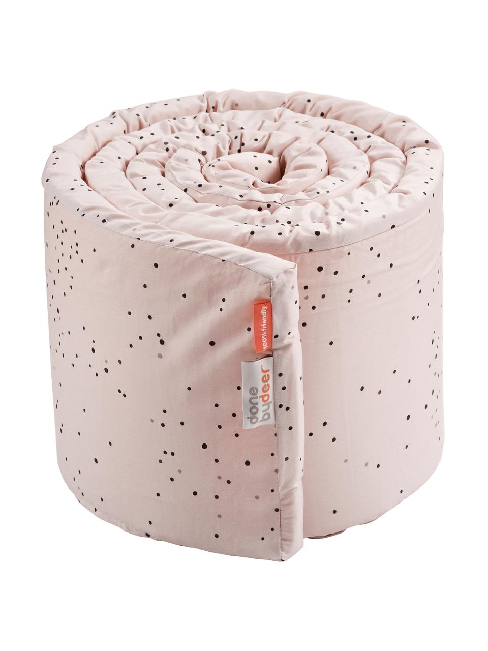 Ochraniacz do łóżeczka Dreamy Dots, Tapicerka: 100% bawełna, certyfikat , Blady różowy, S 30 x D 350 cm