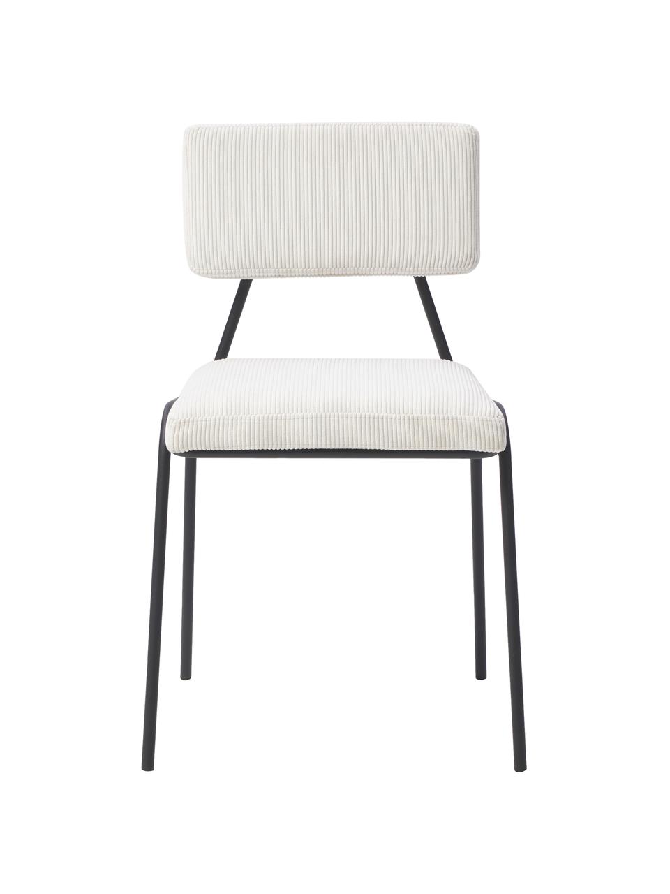 Menčestrové čalúnené stoličky Mats, 2 ks, Menčestrová biela, Š 50 x V 80 cm