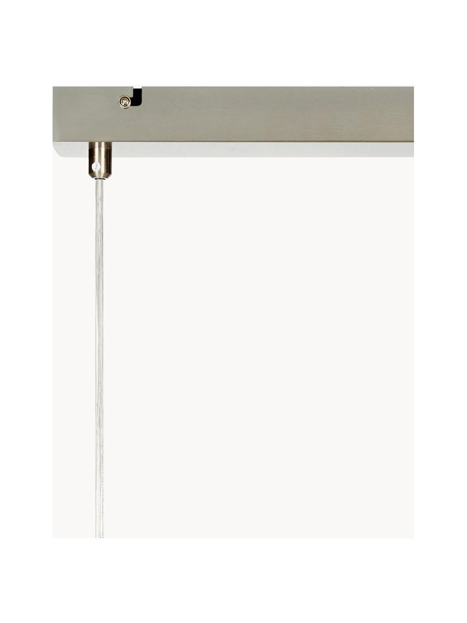 Hanglamp Quattro, Wit, zilverkleurig, B 66 x H 17 cm