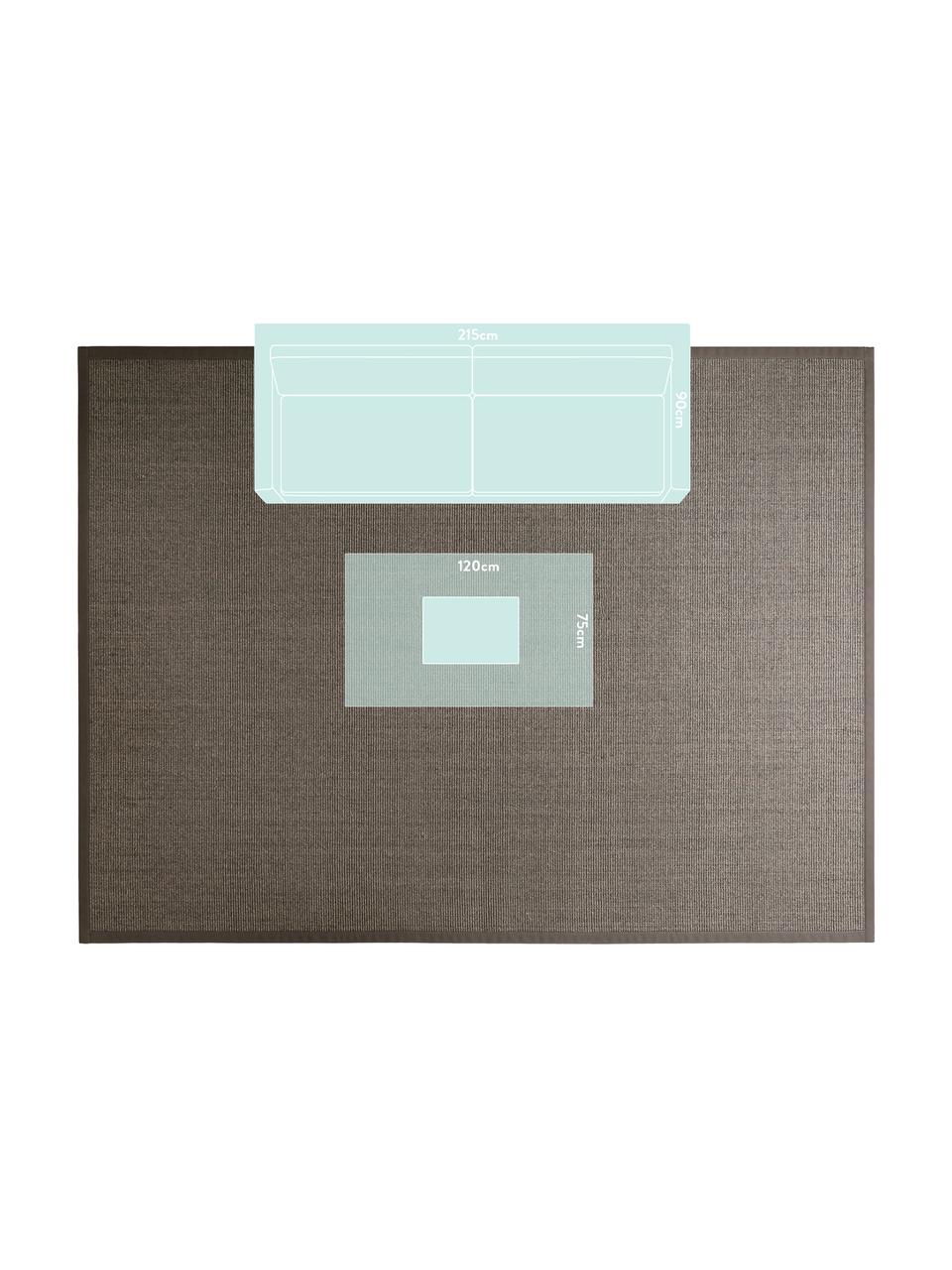 Tappeto in sisal Leonie, Fibra di sisal, Marrone grigio, Larg. 300 x Lung. 400 cm (taglia XL)