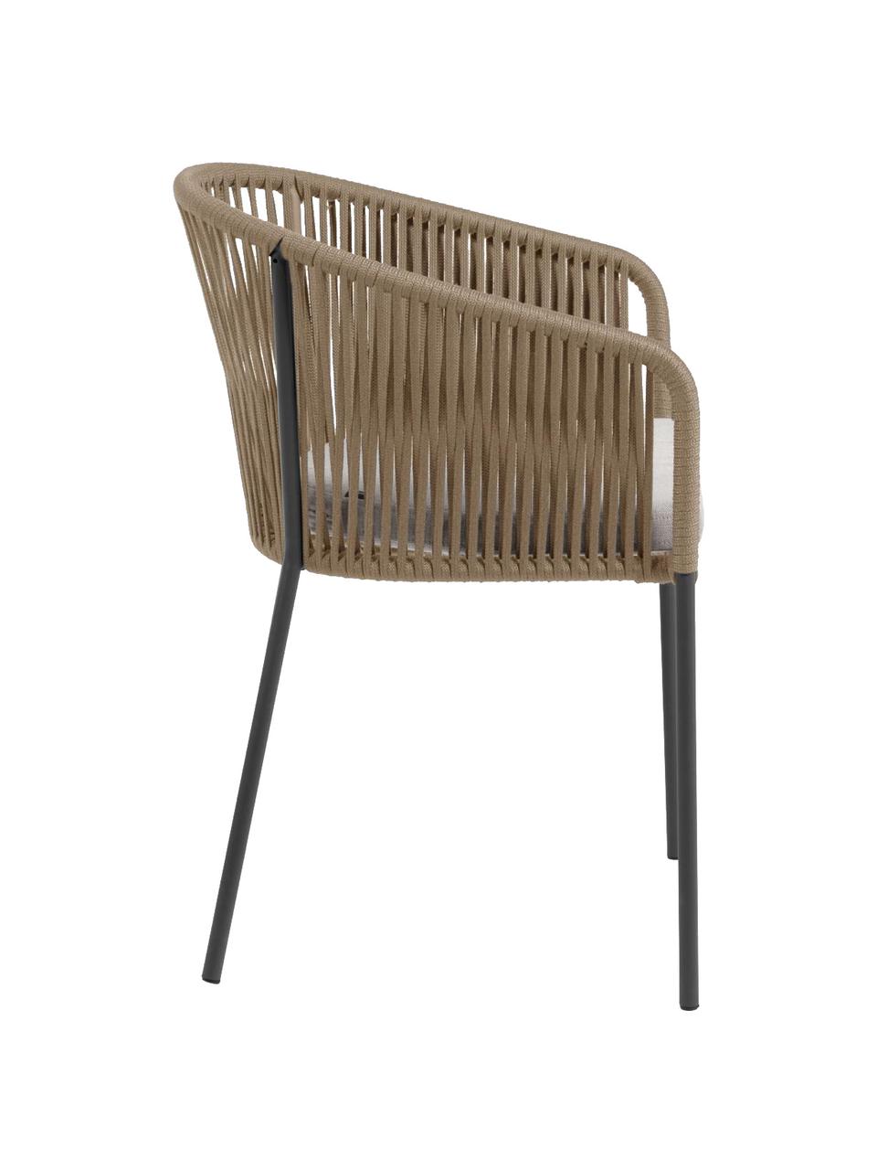 Zahradní židle Yanet, Světle hnědá, taupe, Š 56 cm, H 55 cm