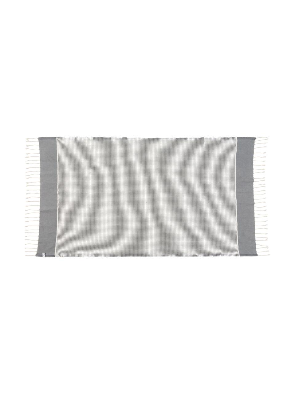 Lot de serviettes de bain légère avec trame Lurex Copenhague, 3 élém., Gris, couleur argentée, blanc, Lot de différentes tailles