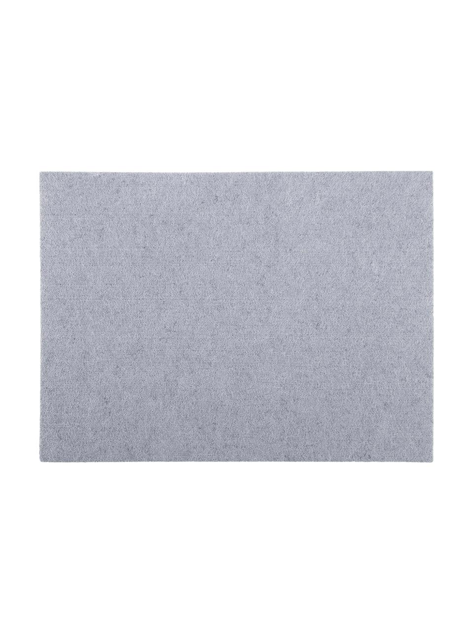 Tischsets Felto aus Filz, 2 Stück, Filz (Polyester), Grau, B 33 x L 45 cm