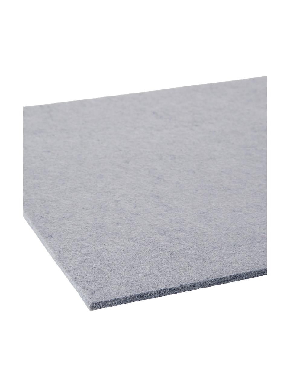 Placemats Felto, 2 stuks, Grijs, B 33 x L 45 cm