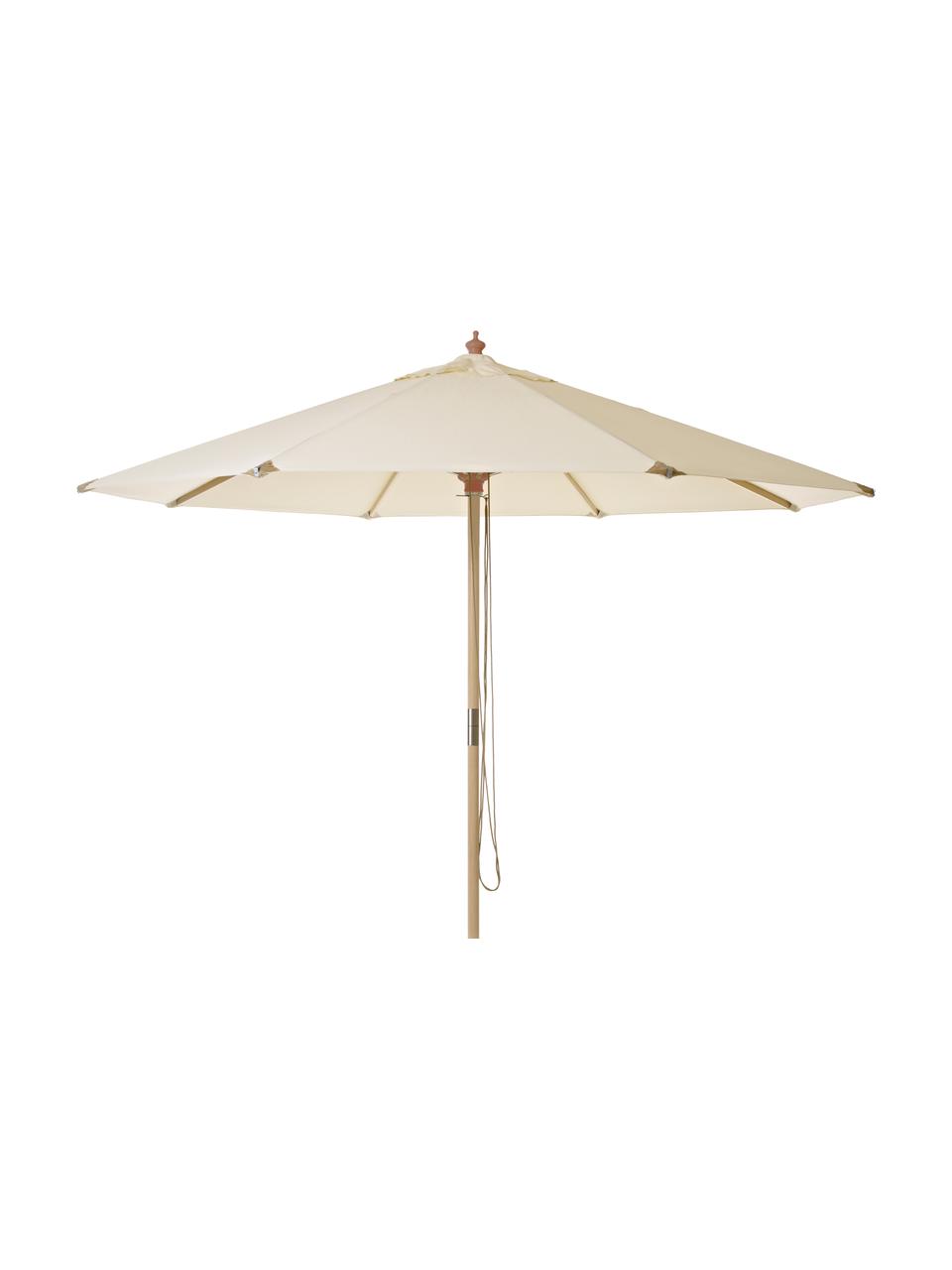 Parasol Capri, Wit gewassen, gebroken wit, Ø 300 x H 265 cm