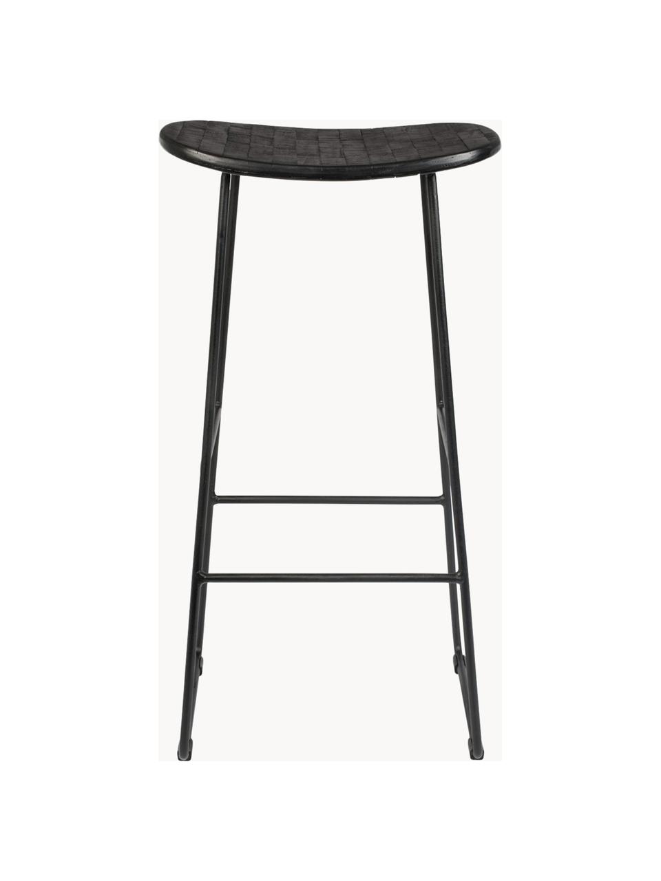 Tabouret de bar Tangle, Noir, larg. 40 x haut. 80 cm