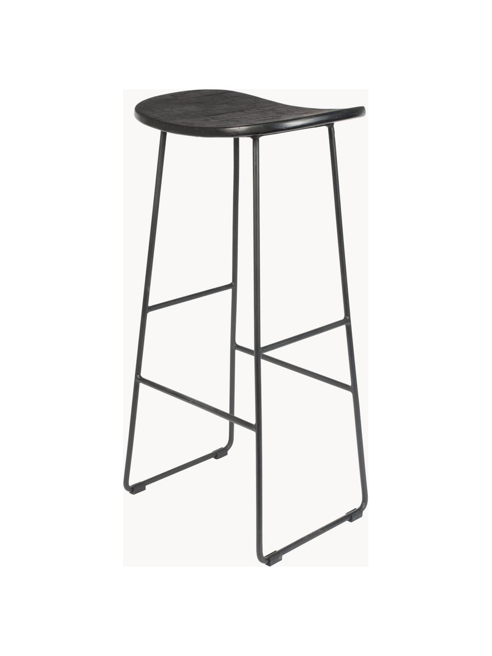 Tabouret de bar Tangle, Noir, larg. 40 x haut. 80 cm