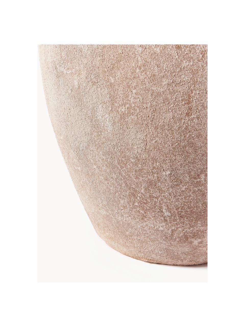 Grosse Bodenvase Leana mit Sand-Finish, H 50 cm, Terrakotta, Terrakotta, Ø 41 x H 50 cm