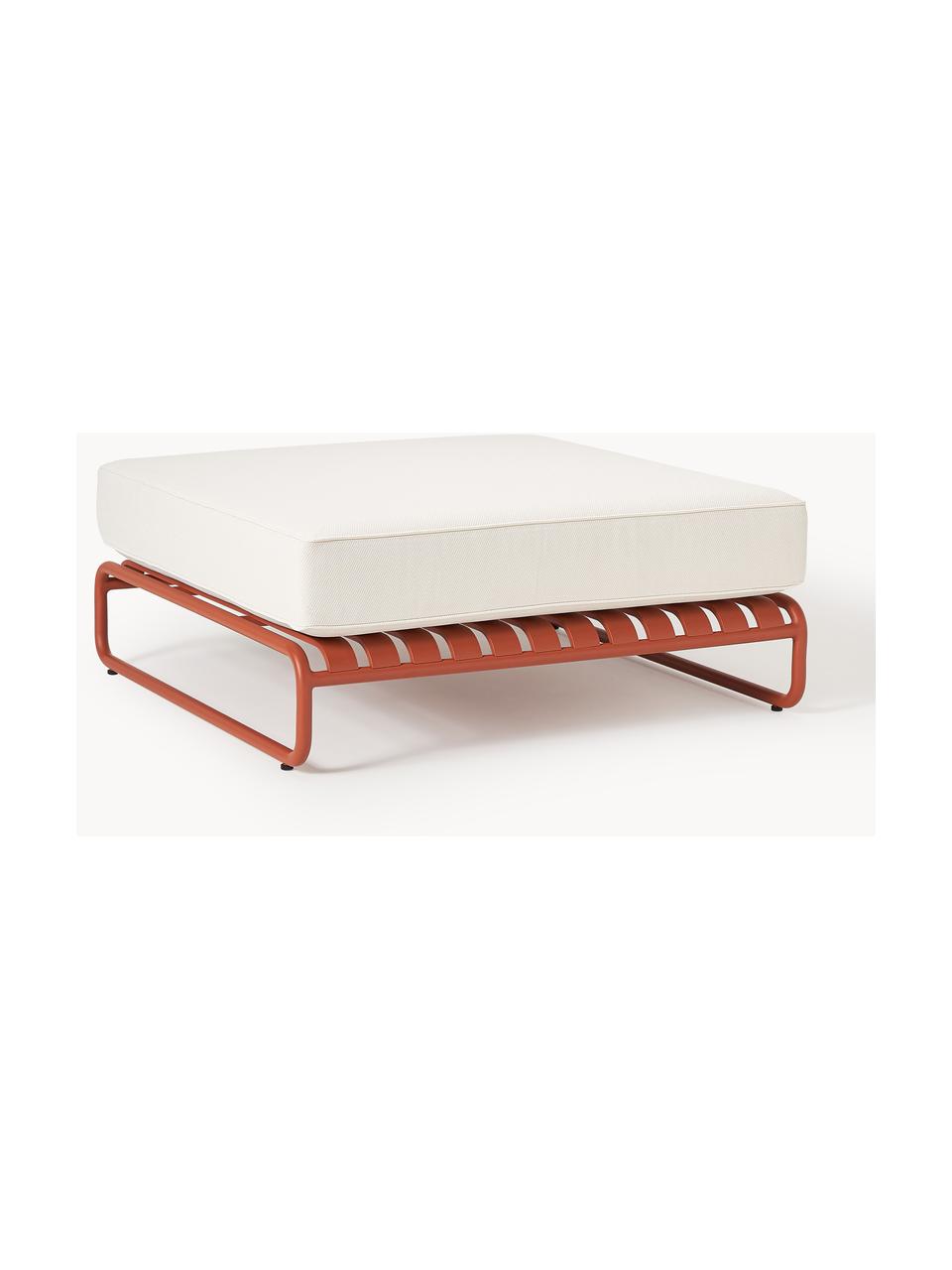 Tabouret de jardin Caio, Blanc cassé, terracotta, larg. 95 x prof. 95 cm