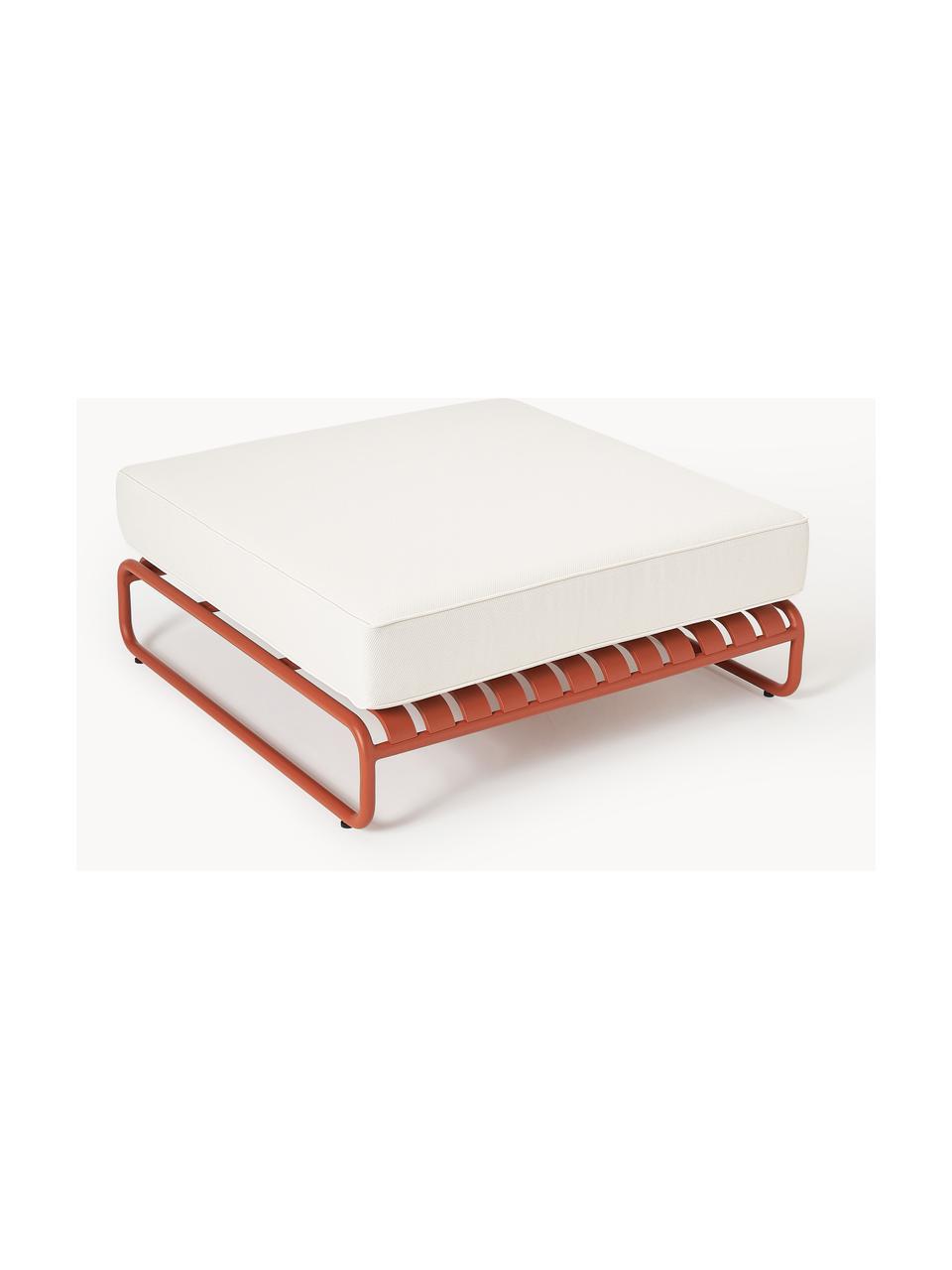 Tuin kruk Caio, Bekleding: 100% polyester Met 20.000, Frame: aluminium, Gebroken wit, terracotta, B 95 x D 95 cm