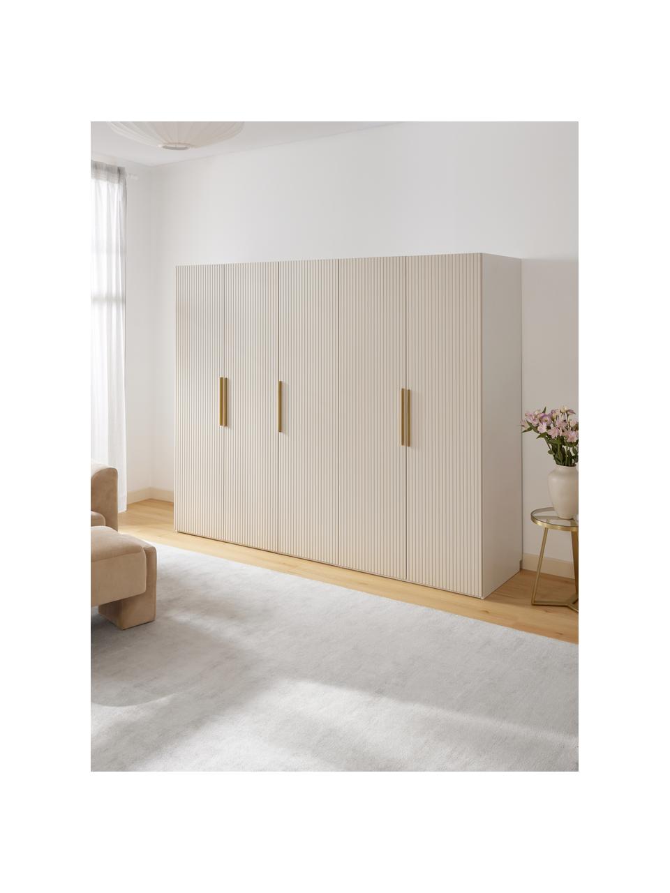 Szafa modułowa Simone, 250 cm, różne warianty, Korpus: płyta wiórowa z certyfika, Drewno naturalne, beżowy, W 200 cm, Basic