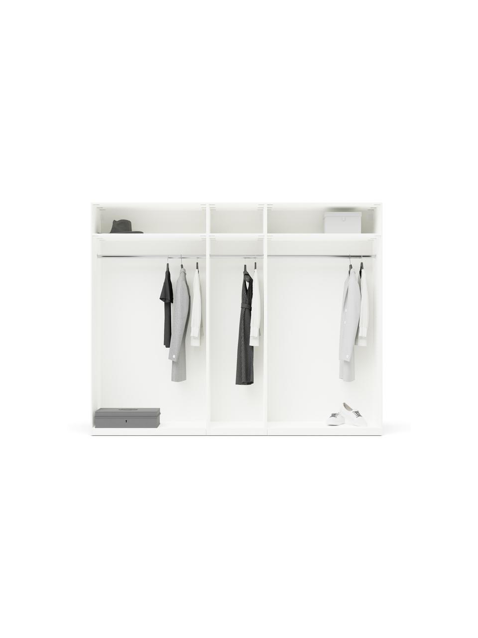 Armoire modulaire à portes battantes Leon, largeur 250 cm, plusieurs variantes, Bois, beige, Basic Interior, larg. 250 x haut. 236 cm