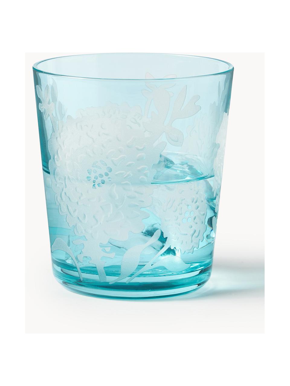 Súprava pohárov Peony, 6 ks, Sklo, Viac farieb, Ø 9 x V 10 cm, 250 ml