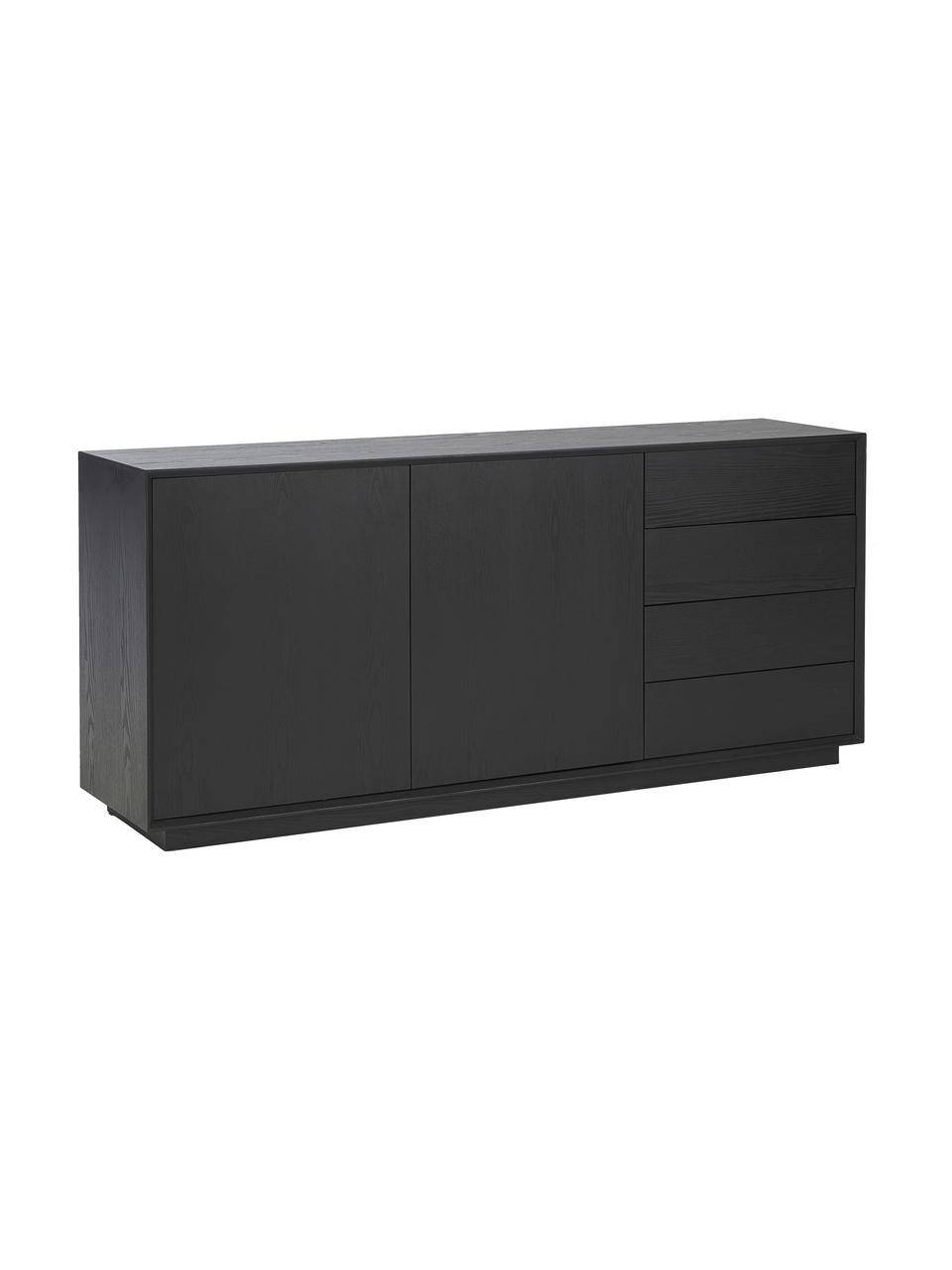 Sideboard Noel aus Eschenholzfurnier, Mitteldichteholzfaserplatte (MDF) mit Eschenholzfurnier, Holz, furniert, B 180 x H 79 cm