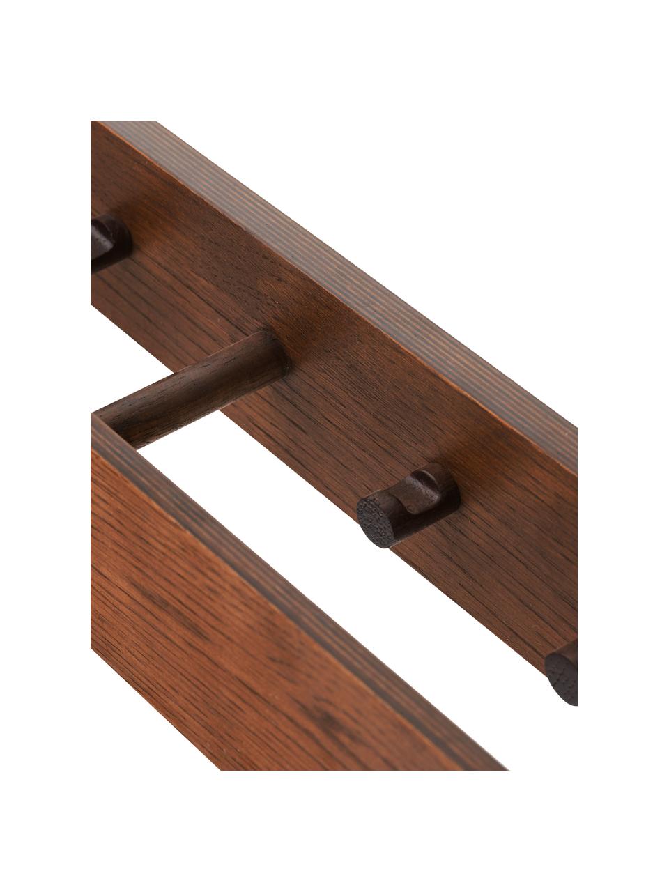 Wandkapstok Epoch van eikenhout, MDF, eikenhoutfineer, Donker hout, B 50 x H 8 cm