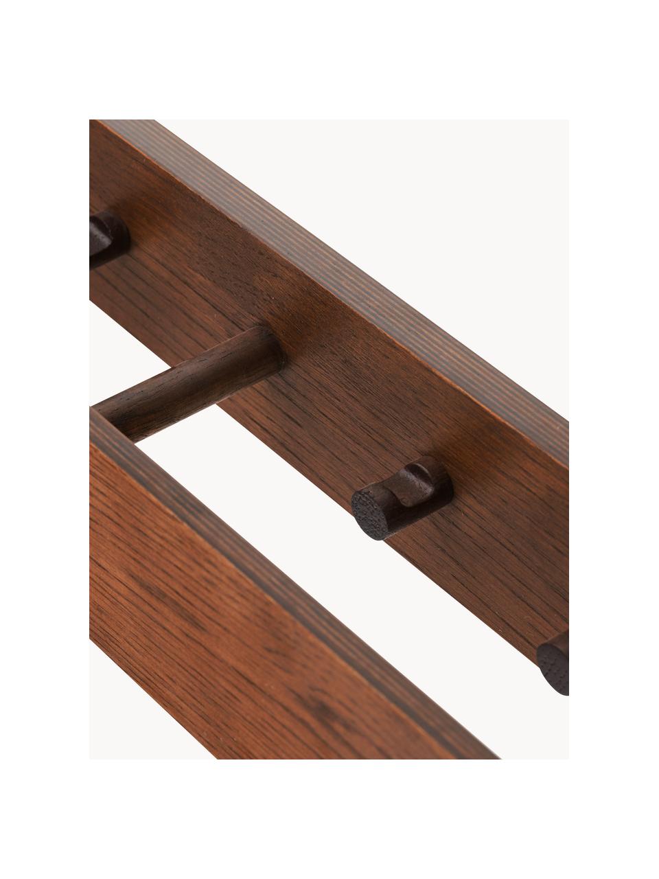 Appendiabiti in legno di quercia Epoch, Pannello MDF (fibra a media densità), finitura in legno di quercia, Legno scuro, Larg. 50 cm
