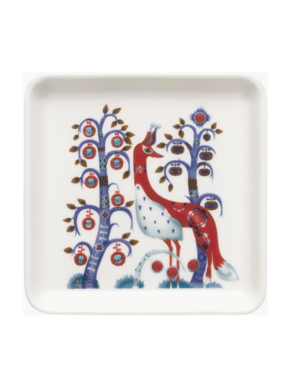 Malý servírovací tanier z vitro porcelánu Taika, Vitro porcelán, Biela, Š 12 x H 12 cm