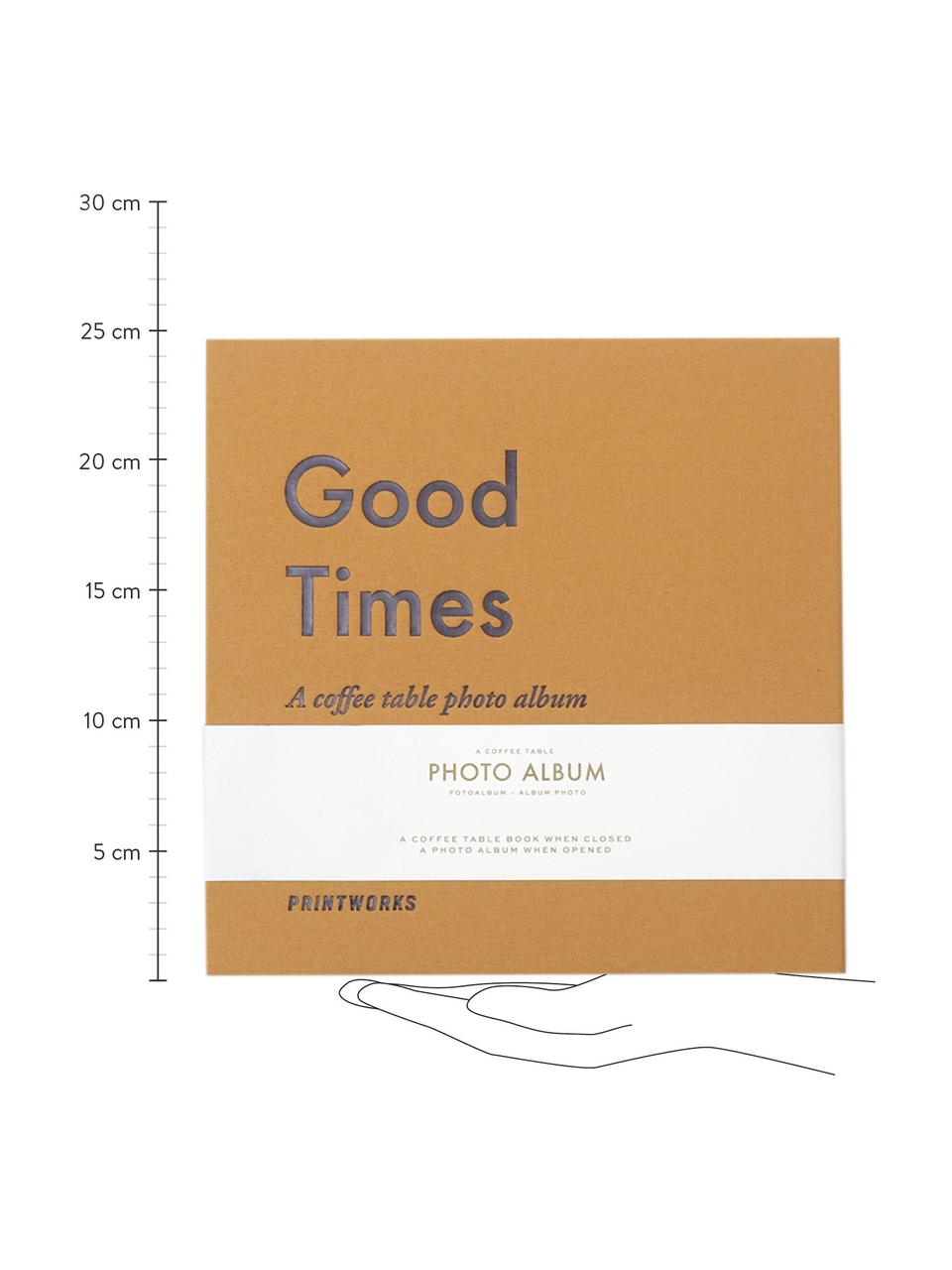 Álbum de fotos Good Times, Amarillo, gris, blanco, negro, L 25 x An 25 cm