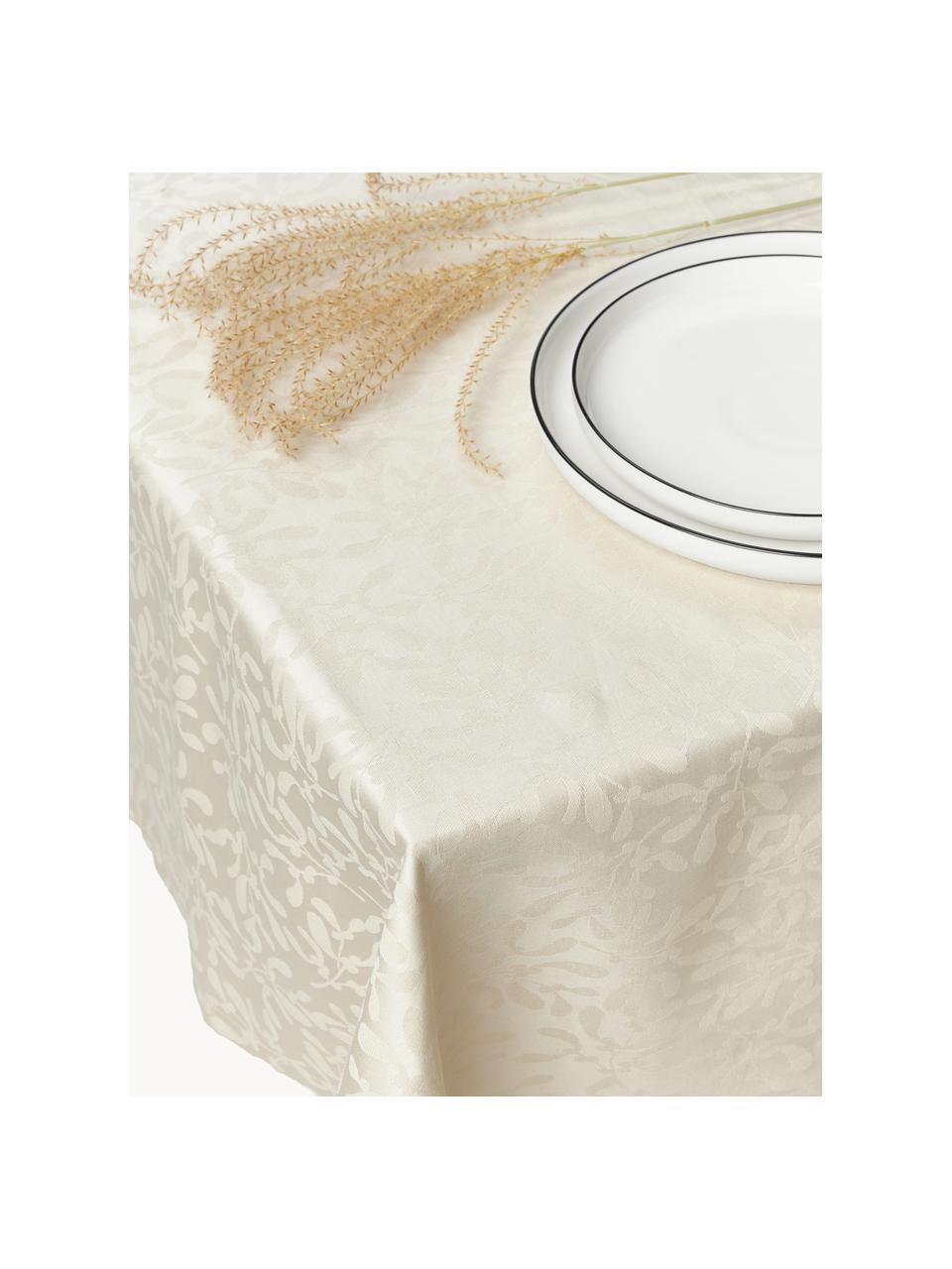 Nappe avec motif hivernal Hollyn, 100 % coton

Le matériau est certifié STANDARD 100 OEKO-TEX®, 2534CIT, CITEVE, Beige clair, 6-8 personnes (larg. 140 x long. 250 cm)