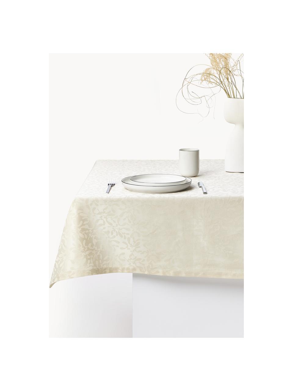 Nappe avec motif hivernal Hollyn, 100 % coton

Le matériau est certifié STANDARD 100 OEKO-TEX®, 2534CIT, CITEVE, Beige clair, 6-8 personnes (larg. 140 x long. 250 cm)