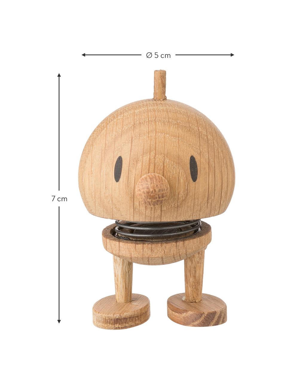 Decoratief object Baby Woody Bumble, Object: eikenhout, Bruin, Ø 5 x H 7 cm