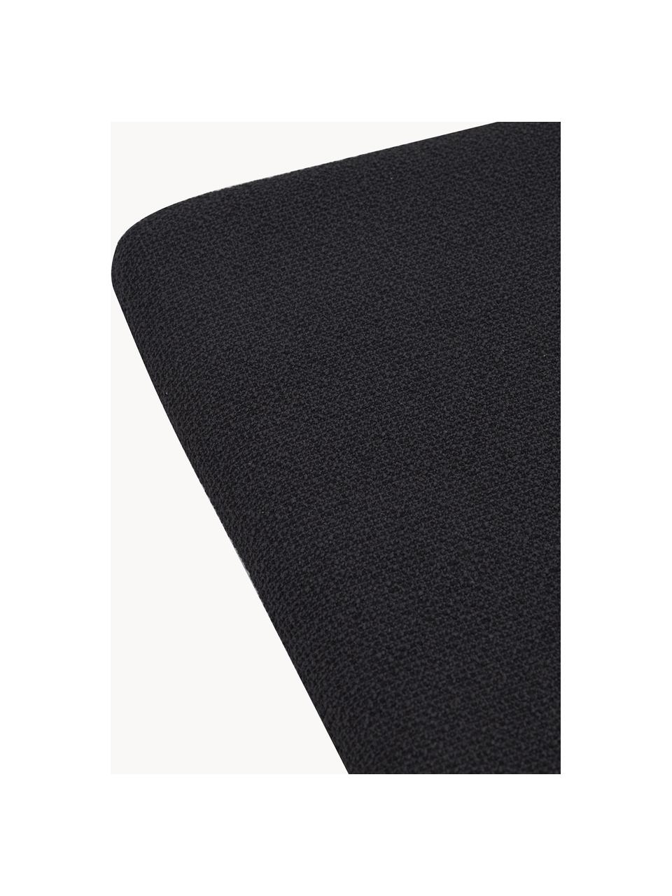 Bouclé-Sitzkissen Curva für Sitzbank, Hülle: Bouclé (Polyester, 80 % r, Schwarz, B 32 x L 96 cm