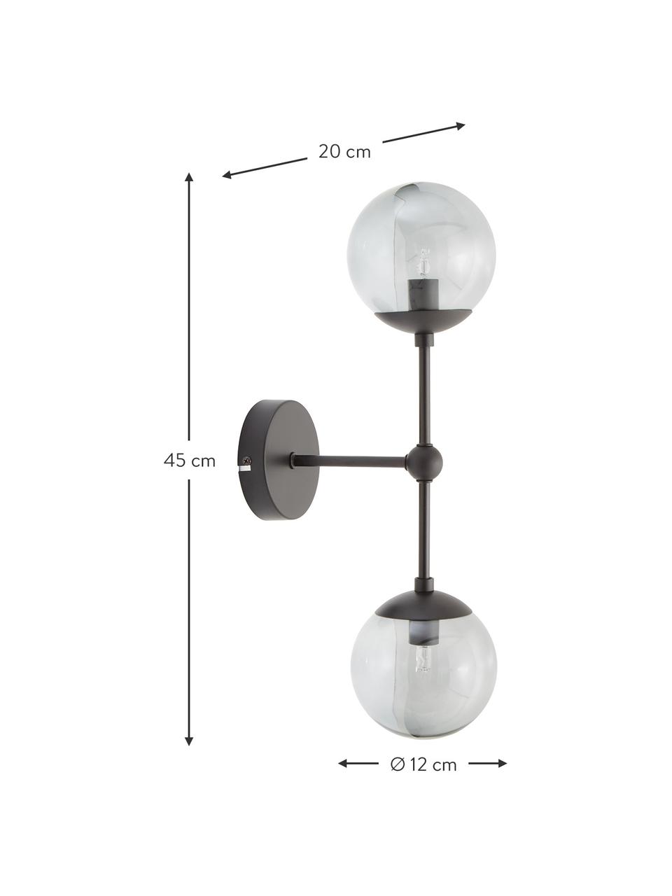 procedure Wegenbouwproces Oneffenheden Grote wandlamp Beth van rookglas | Westwing