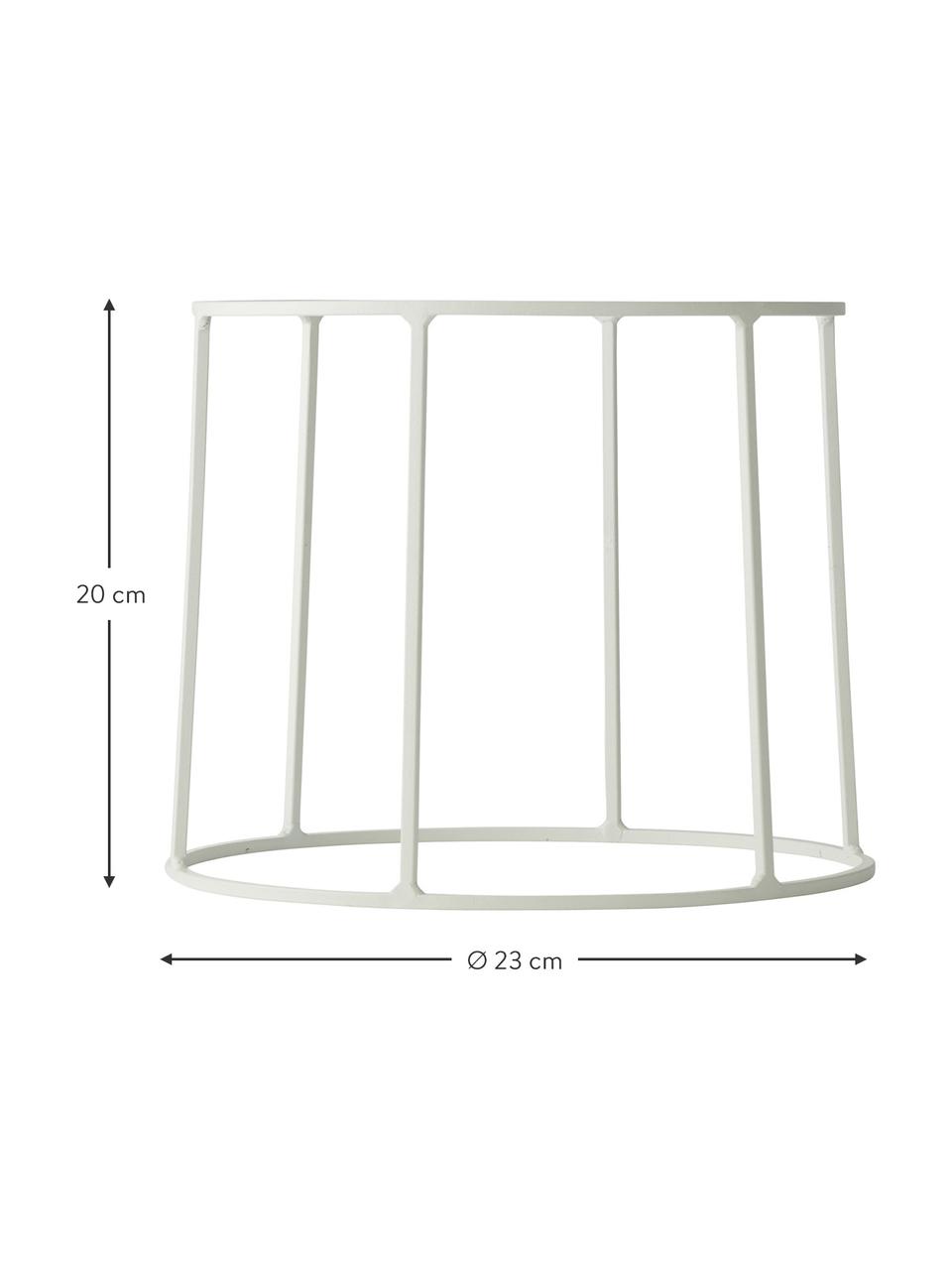 Pflanztopfständer Wire Base aus Stahl, Stahl, pulverbeschichtet, Weiss, Ø 23 x H 20 cm