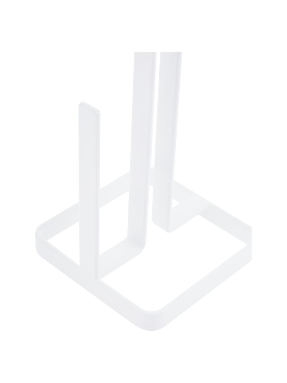 Porte essuie tout blanc Tower, Acier, enduit, Blanc, larg. 11 x haut. 27 cm
