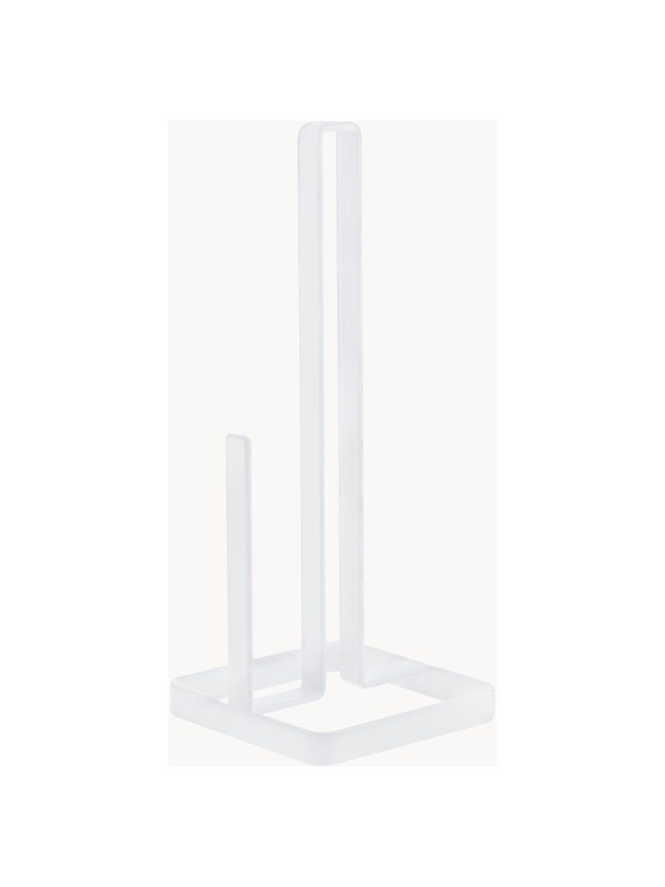 Keukenrolhouder Tower, Gecoat staal, Wit, B 11 x H 27 cm