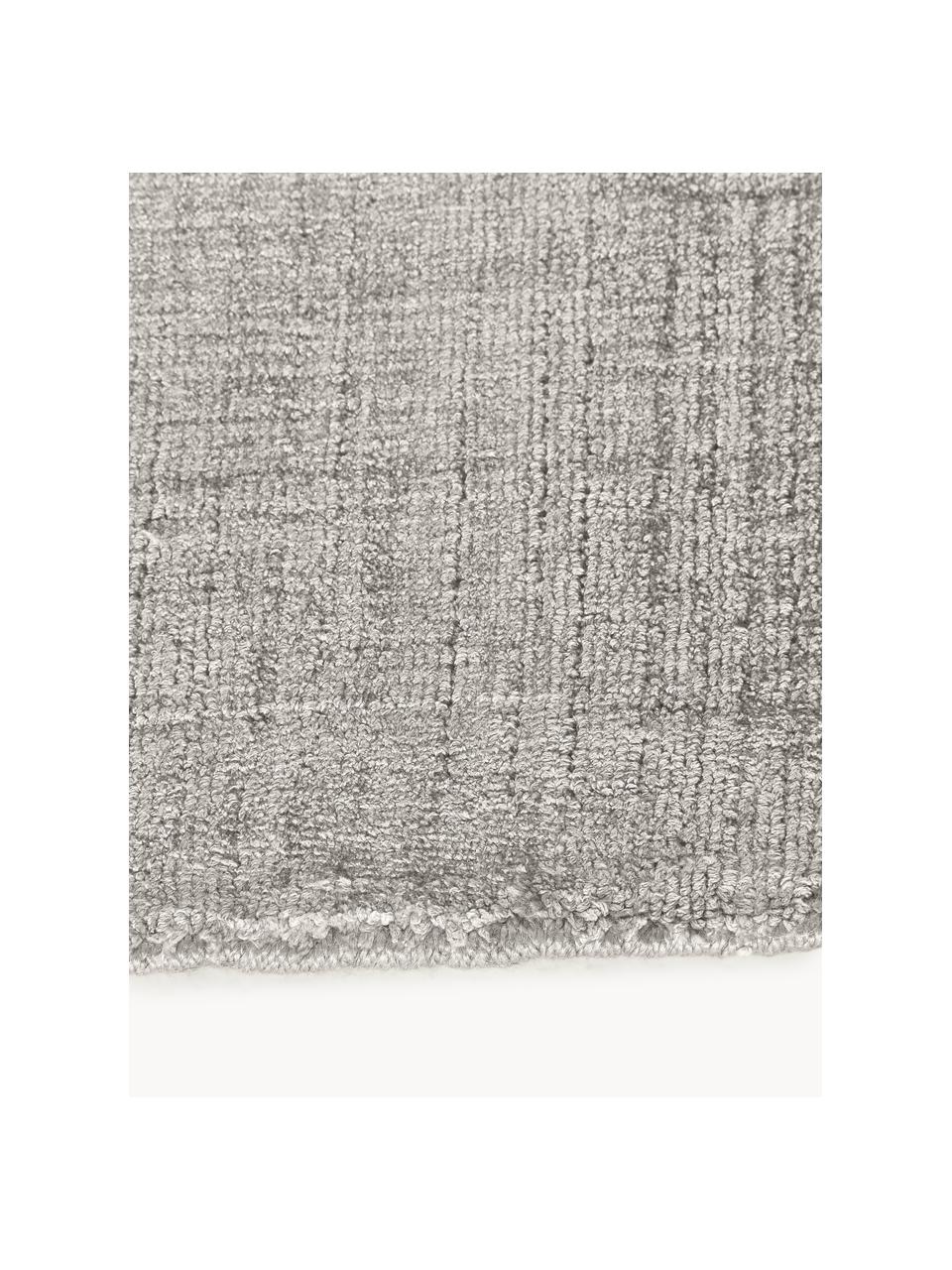 Tapis en viscose tissé main Jane, Gris, larg. 200 x long. 300 cm (taille L)