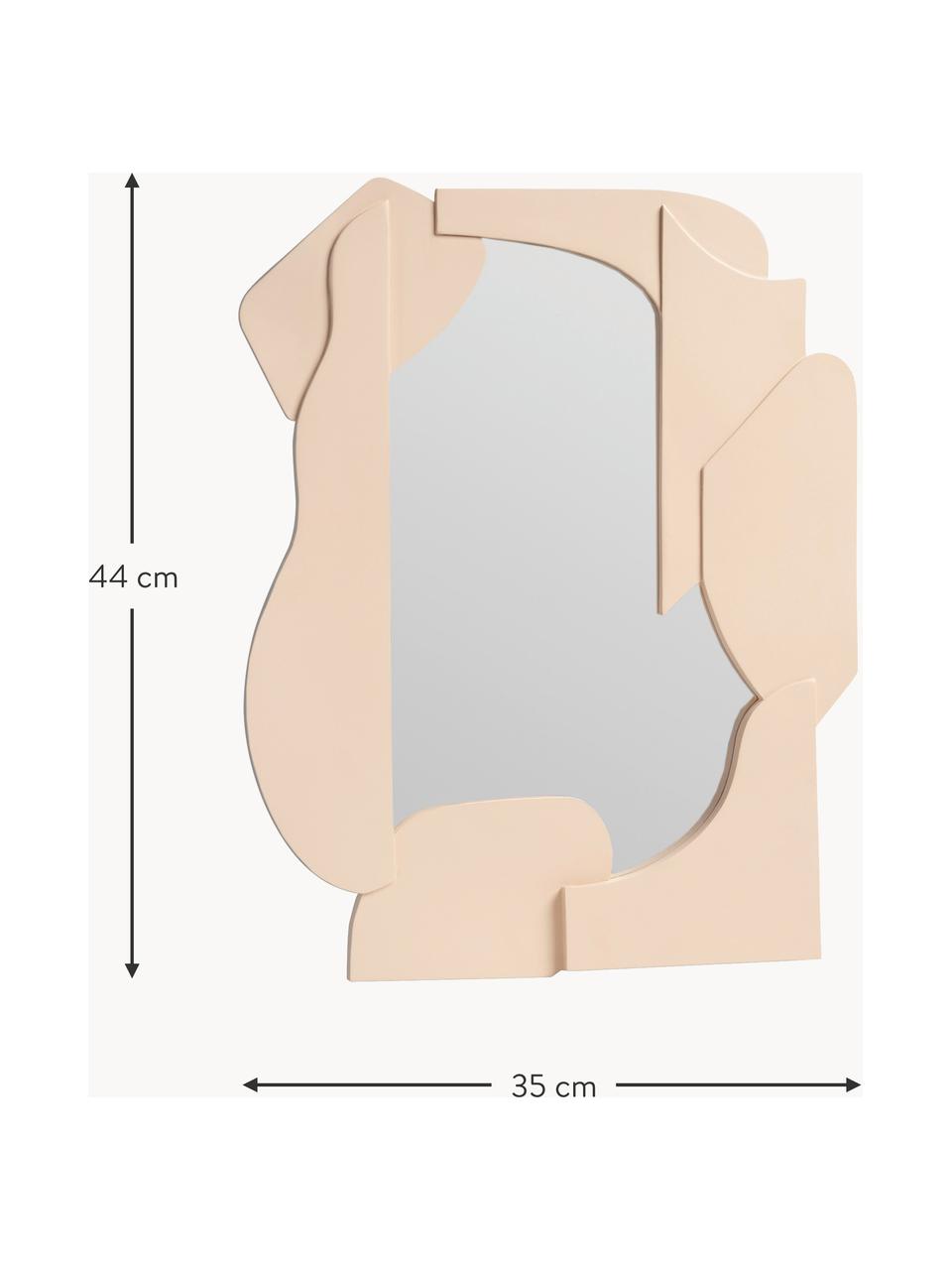 Espejo de pared Slice, Espejo: cristal, Melocotón, An 35 x Al 44 cm