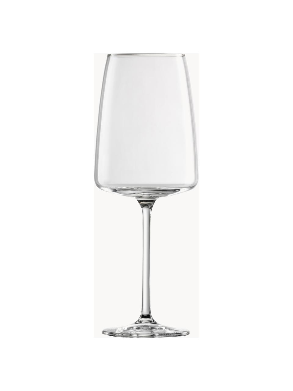 Křišťálové sklenice na víno Vivid Senses, 2 ks, Tritanové křišťálové sklo

Vneste lesk křišťálového skla na svůj jídelní stůl! Sklo je výjimečně průhledné a těžké, což znamená, že působí hodnotně a zároveň dobře vypadá. Navíc filigránské výbrusy dělají každý kusu výjimečný kousek, který je praktický i krásný., Transparentní, Ø 9 cm, V 24 cm, 530 l