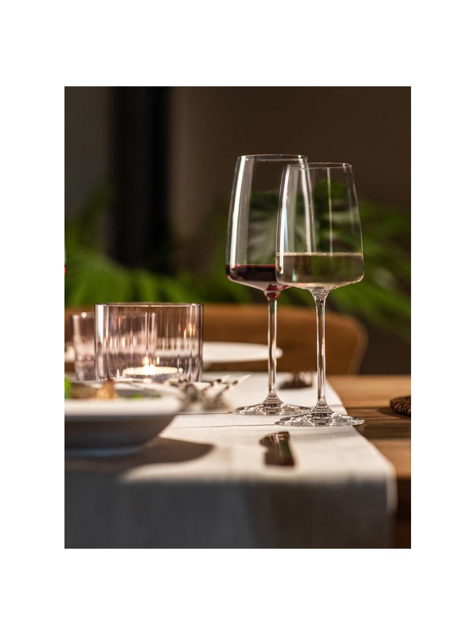 Krištáľové poháre na víno Vivid Senses, 2 ks, Tritanové krištáľové sklo, Priehľadná, Ø 9 x V 24 cm, 530 ml